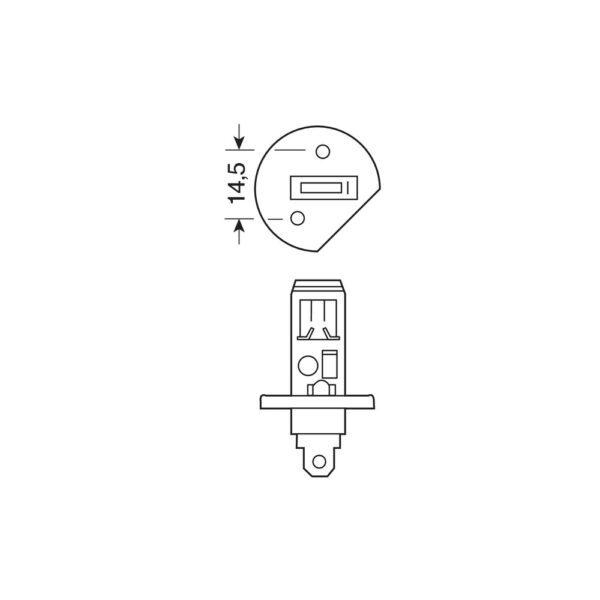 Lampa H1 12V 55W BLU-XE 4.500K +20% ΚΟΥΤΙ 2ΤΕΜ. - Image 4