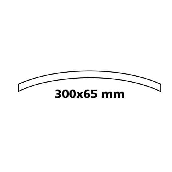 Lampa ΚΑΘΡΕΠΤΗΣ ΕΣΩΤΕΡΙΚΟΣ ΚΥΡΤΟΣ ΠΙΑΣΤΟΣ CONVEX 300 Χ 65 mm (ΓΙΑ ΚΑΘΡΕΠΤΕΣ ΥΨΟΥΣ 53-80 mm) - Image 2