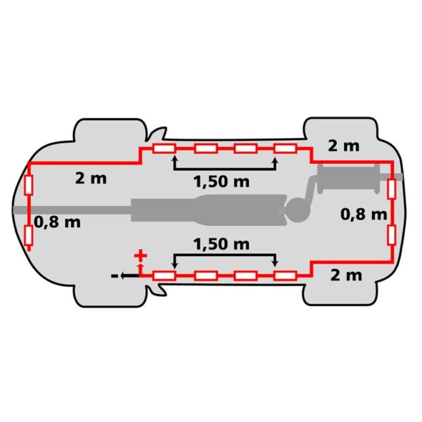 Lampa ΣΕΤ LED 12x3 SMD HYPER ΕΞΩΤΕΡΙΚΟΥ/ΕΣΩΤΕΡΙΚΟΥ ΔΙΑΚΟΣΜΗΤΙΚΟΥ ΦΩΤΙΣΜΟΥ 10,6m (ΑΔΙΑΒΡΟΧΑ/ΛΕΥΚΑ) - Image 2