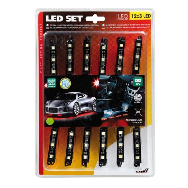 Lampa ΣΕΤ LED 12x3 SMD HYPER ΕΞΩΤΕΡΙΚΟΥ/ΕΣΩΤΕΡΙΚΟΥ ΔΙΑΚΟΣΜΗΤΙΚΟΥ ΦΩΤΙΣΜΟΥ 10,6m (ΑΔΙΑΒΡΟΧΑ/ΛΕΥΚΑ) - Image 4