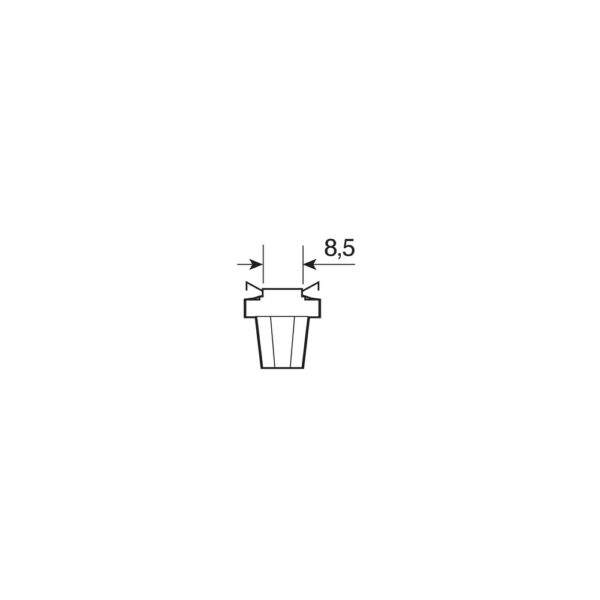 Lampa B8,5d 24/28V HYPER-LED3 ΛΕΥΚΟ -20 τεμ, - Image 2
