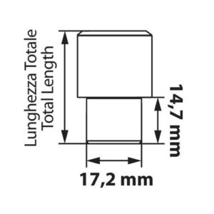 Lampa Μπουλόνια Ασφαλείας 12x1,25 15/35mm (21) ίσια J020
