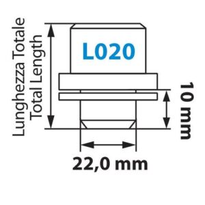 Lampa ΠΑΞΙΜΑΔΙΑ ΑΣΦΑΛΕΙΑΣ 14x1,5 19,4/40,8mm (22) ΙΣΙΑ ΜΕ ΡΟΔΕΛΑ ORIGINAL L020