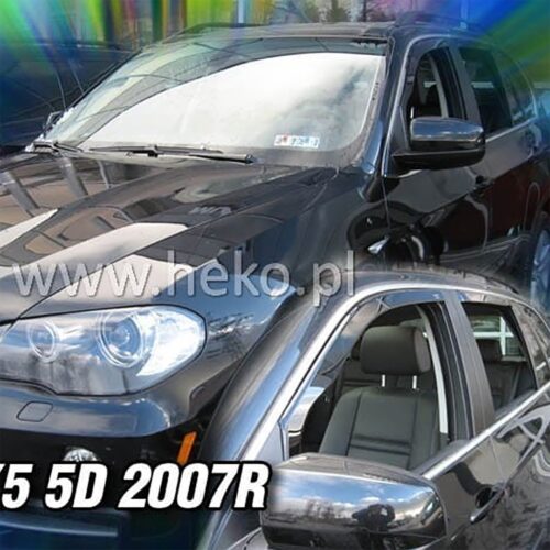 Heko ΑΝΕΜΟΘΡΑΥΣΤΕΣ ΓΙΑ BMW X5 5D E70 2007-2013 ΖΕΥΓΑΡΙ ΑΠΟ ΕΥΚΑΜΠΤΟ ΦΙΜΕ ΠΛΑΣΤΙΚΟ HEKO – 2 ΤΕΜ.