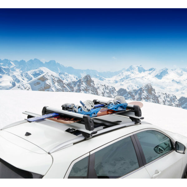 Nordrive ΒΑΣΗ ΣΚΙ ΟΡΟΦΗΣ 6 ΖΕΥΓΑΡΙΑ ΣΚΙ /4 SNOWBOARD ΑΛΟΥΜΙΝΙΟΥ ΜΕ ΚΛΕΙΔΙ NORDIC-KING 80cm - Image 3