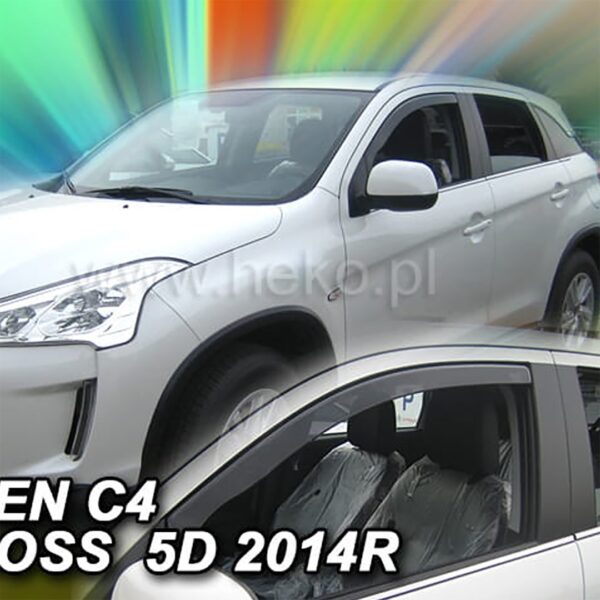 Heko ΑΝΕΜΟΘΡΑΥΣΤΕΣ ΓΙΑ CITROEN C4 AIRCROSS 5D 2012 ΖΕΥΓΑΡΙ ΑΠΟ ΕΥΚΑΜΠΤΟ ΦΙΜΕ ΠΛΑΣΤΙΚΟ HEKO - 2 ΤΕΜ.