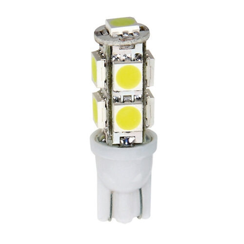 Lampa T10 W5W 12V W2,1×9,5d 80lm HYPER-LED27 ΛΕΥΚΟ ΔΙΑΘΛΑΣΗΣ 9SMDx3chips (ΔΙΠΛΗΣ ΠΟΛΙΚΟΤΗΤΑΣ)BLISTER 2ΤΕΜ.