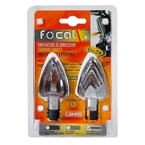 Lampa ΦΛΑΣ ΜΗΧΑΝΗΣ FOCAL 12V 21W (78x37mm) ΧΡΩΜΙΟ -2 ΤΕΜ.