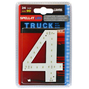 Lampa ΑΡΙΘΜΟΣ 4 ΜΠΛΕ 24V LED