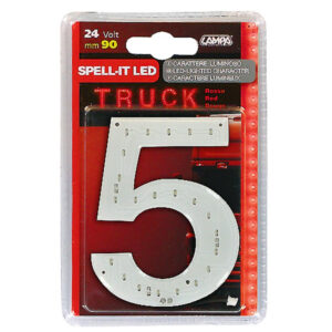 Lampa ΑΡΙΘΜΟΣ 5 ΚΟΚΚΙΝΟ 24V LED