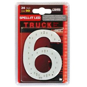 Lampa ΑΡΙΘΜΟΣ 6 ΚΟΚΚΙΝΟ 24V LED