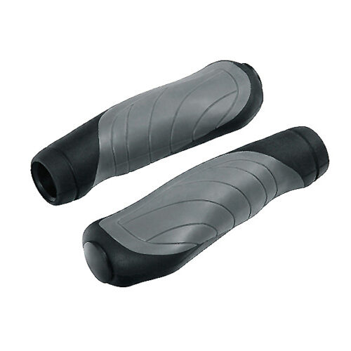 Lampa ΧΕΙΡΟΛΑΒΕΣ ΠΟΔΗΛΑΤΟΥ 135+135mm 22mm (TPE ΥΛΙΚΟ)  ΜΑΥΡΑ/ΓΚΡΙ SOFT 2ΤΕΜ