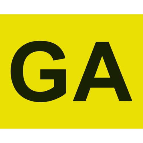 Lampa ΓΡΑΜΜΑΤΑ GA ΣΕ ΚΙΤΡΙΝΟ ΠΛΑΙΣΙΟ