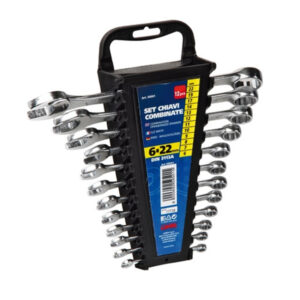 Lampa ΓΕΡΜΑΝΟΠΟΛΥΓΩΝΑ ΣΕΤ 12 ΤΕΜΑΧΙΩΝ ΧΡΩΜΙΟ-ΒΑΝΑΔΙΟ (CRV) 6>22mm DIN 3113A