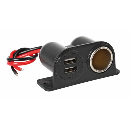 Lampa ΠΡΙΖΑ ΑΝΑΠΤΗΡΑ 15A ΜΕ ΔΙΠΛΟ USB ΦΟΡΤΙΣΗΣ ΒΑΣΗ ΚΑΙ ΕΝΔΕΙΞΗ LED 12/24V