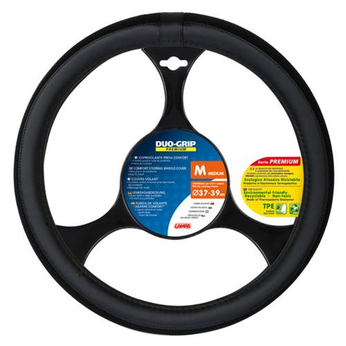 Lampa ΚΑΛΥΜΜΑ ΤΙΜΟΝΙΟΥ DUO-GRIP ΜΑΥΡΟ ΧΡΩΜΑ ΜΕ ΥΦΑΣΜΑΤΙΝΗ ΠΛΕΞΗ ΑΟΣΜΟ ΟΙΚΟΛΟΓΙΚΟ/ ΜΗ ΤΟΞΙΚΟ/ ΑΝΑΚΥΚΛΩΣΙΜΟ ΥΛΙΚΟ