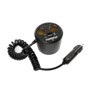 Lampa ΑΝΤΑΠΤΟΡΑΣ ΑΝΑΠΤΗΡΑ POWERCUP 2 12V + 2USB + TESTER ΜΠΑΤΑΡΙΑΣ