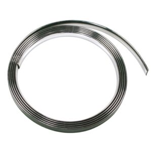 Lampa ΑΥΤΟΚΟΛΛΗΤΟ TRIM ΧΡΩΜΙΟ ΕΠΙΠΕΔΟ ΓΙΑ ΠΟΡΤΕΣ, ΓΡΙΛΙΕΣ, ΠΡΟΦΥΛΑΚΤΗΡΕΣ, ΠΛΑΙΝΑ ΠΑΧΟΣ 21MM ΜΗΚΟΣ 4M