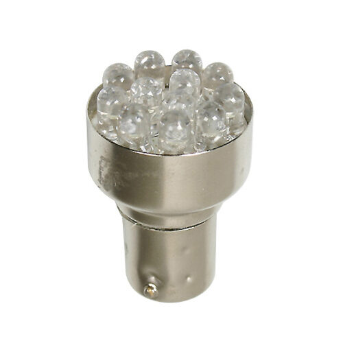 Lampa ΛΑΜΠΑΚΙ 12LED BAY15d 24V ΛΕΥΚΟ