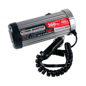 Lampa POWER INVERTER 200 ΜΕΤΑΤΡΟΠΕΑΣ 12V > 220V MAX POWER 200W - PEAK POWER 400W