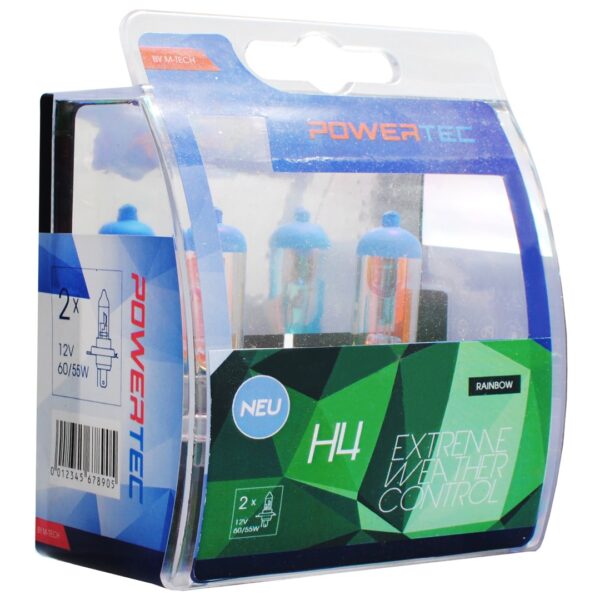M-Tech H4 ΛΑΜΠΑ 12V 60/55W P43t POWERTEC RAINBOW EXTREME WEATHER CONTROL M-TECH - 2 ΤΕΜ. - Image 2