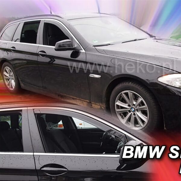 Heko ΑΝΕΜΟΘΡΑΥΣΤΕΣ ΓΙΑ BMW ΣΕΙΡΑ 5 F10 / F11 4D/5D 2010-2017 ΖΕΥΓΑΡΙ ΑΠΟ ΕΥΚΑΜΠΤΟ ΦΙΜΕ ΠΛΑΣΤΙΚΟ HEKO - 2 ΤΕΜ. - Image 2