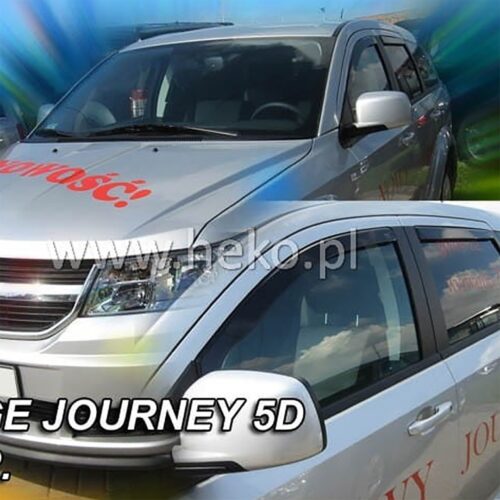 Heko ΑΝΕΜΟΘΡΑΥΣΤΕΣ ΓΙΑ DODGE JOURNEY 5D 2008-2020 / FIAT FREEMONT 5D 2011-2020 ΖΕΥΓΑΡΙ ΑΠΟ ΕΥΚΑΜΠΤΟ ΦΙΜΕ ΠΛΑΣΤΙΚΟ HEKO – 2 ΤΕΜ.