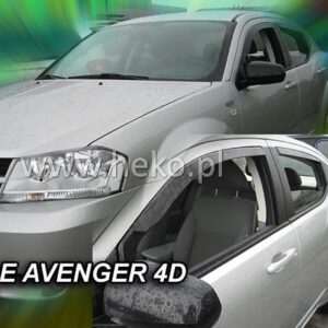 Heko ΑΝΕΜΟΘΡΑΥΣΤΕΣ ΓΙΑ DODGE AVENGER 4D 2008-2014 ΖΕΥΓΑΡΙ ΑΠΟ ΕΥΚΑΜΠΤΟ ΦΙΜΕ ΠΛΑΣΤΙΚΟ HEKO - 2 ΤΕΜ.