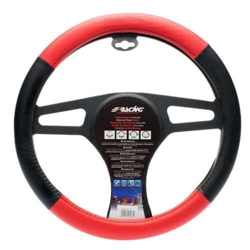 Simoni Racing ΚΑΛΥΜΜΑ ΤΙΜΟΝΙΟΥ TROPHY 1 37-39 cm (ΜΑΥΡΟ/ΚΟΚΚΙΝΟ ΔΕΡΜΑΤΙΝΗ)
