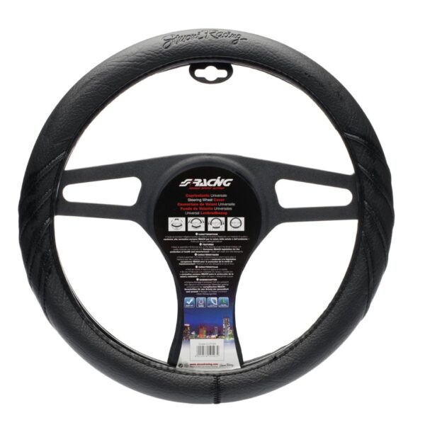 Simoni Racing ΚΑΛΥΜΜΑ ΤΙΜΟΝΙΟΥ DARK 37-39 cm (ΜΑΥΡΟ/ΔΕΡΜΑΤΙΝΗ)