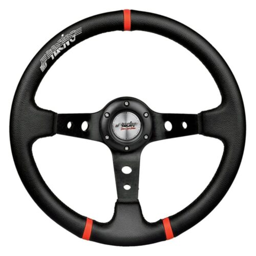 Simoni Racing ΤΙΜΟΝΙ GRAVEL ΤΡΙΑΚΤΙΝΟ 35 cm (ΜΑΥΡΟ/ΚΟΚΚΙΝΟΙ ΔΑΚΤΥΛΙΟΙ)