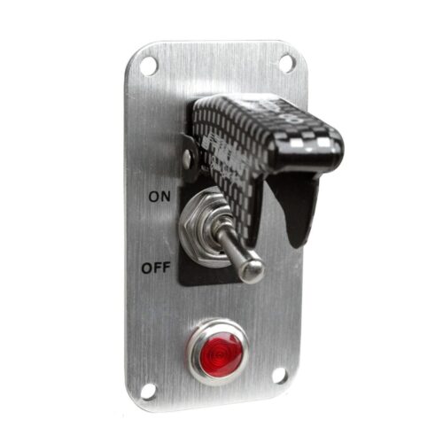 Simoni Racing ΔΙΑΚΟΠΤΗΣ ON/OFF BABY GO LIGHT EVO ΑΕΡΟΠΟΡΙΚΟΥ ΤΥΠΟΥ 12V 20A ΚΑΙ ΕΝΔΕΙΞΗ LED (CARBON ΚΑΠΑΚΙ ΜΕ ΒΑΣΗ ΧΡΩΜΙΟΥ)