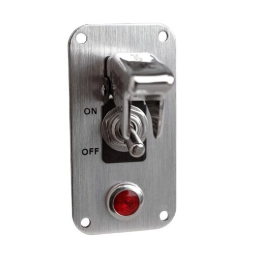 Simoni Racing ΔΙΑΚΟΠΤΗΣ ON/OFF BABY GO LIGHT EVO ΑΕΡΟΠΟΡΙΚΟΥ ΤΥΠΟΥ 12V 20A ΚΑΙ ΕΝΔΕΙΞΗ LED (ΜΕ ΚΑΠΑΚΙ ΚΑΙ ΒΑΣΗ ΧΡΩΜΙΟΥ)