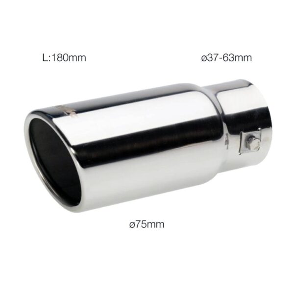 Simoni Racing ΜΠΟΥΚΑ ΣΤΡΟΓΓΥΛΗ ΓΙΑ ΕΞΑΤΜΙΣΗ 37-63 mm (ΜΗΚΟΣ 180 mm/ΔΙΑΜΕΤΡΟΣ ΕΞΩΤΕΡΙΚΗ 75 mm) - Image 2