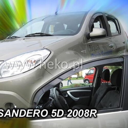 Heko ΑΝΕΜΟΘΡΑΥΣΤΕΣ ΓΙΑ DACIA SANDERO / STEPWAY I 5D 2008-2012 ΖΕΥΓΑΡΙ ΑΠΟ ΕΥΚΑΜΠΤΟ ΦΙΜΕ ΠΛΑΣΤΙΚΟ HEKO – 2 ΤΕΜ.