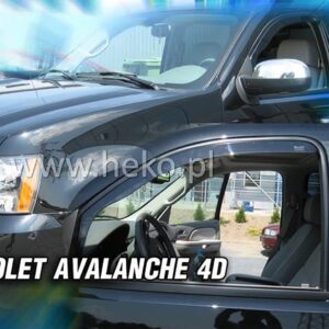 Heko ΑΝΕΜΟΘΡΑΥΣΤΕΣ ΓΙΑ CHEVROLET AVALANCE 4D 2007-2013 ΖΕΥΓΑΡΙ ΑΠΟ ΕΥΚΑΜΠΤΟ ΦΙΜΕ ΠΛΑΣΤΙΚΟ HEKO - 2 ΤΕΜ.