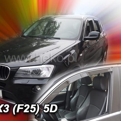 Heko ΑΝΕΜΟΘΡΑΥΣΤΕΣ ΓΙΑ BMW X3 F25 5D 2010-2017 ΖΕΥΓΑΡΙ ΑΠΟ ΕΥΚΑΜΠΤΟ ΦΙΜΕ ΠΛΑΣΤΙΚΟ HEKO – 2 ΤΕΜ.