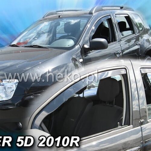 Heko ΑΝΕΜΟΘΡΑΥΣΤΕΣ ΓΙΑ DACIA DUSTER 5D 2010-2018 ΖΕΥΓΑΡΙ ΑΠΟ ΕΥΚΑΜΠΤΟ ΦΙΜΕ ΠΛΑΣΤΙΚΟ HEKO – 2 ΤΕΜ.