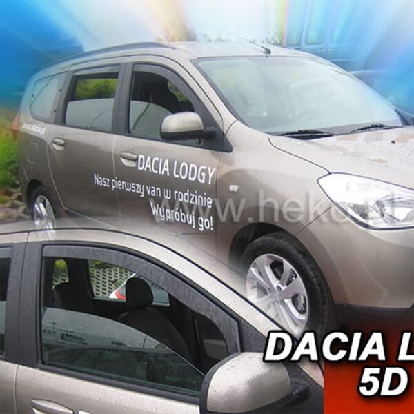 Heko ΑΝΕΜΟΘΡΑΥΣΤΕΣ ΓΙΑ DACIA LODGY 5D 2012-2020 / DACIA DOKKER 4D 2012-2020 ΖΕΥΓΑΡΙ ΑΠΟ ΕΥΚΑΜΠΤΟ ΦΙΜΕ ΠΛΑΣΤΙΚΟ HEKO - 2 ΤΕΜ.