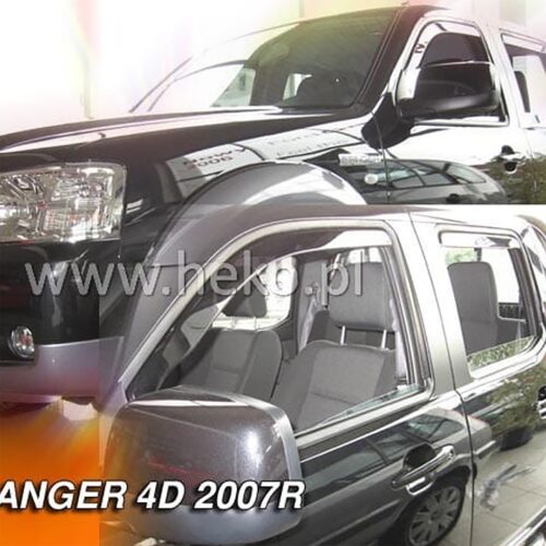 Heko ΑΝΕΜΟΘΡΑΥΣΤΕΣ ΓΙΑ FORD RANGER 2 4D 2007-2012 ΖΕΥΓΑΡΙ ΑΠΟ ΕΥΚΑΜΠΤΟ ΦΙΜΕ ΠΛΑΣΤΙΚΟ HEKO – 2 ΤΕΜ.