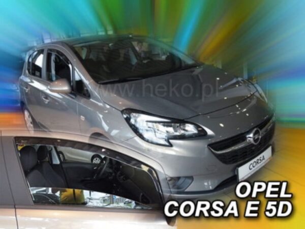 Heko ΑΝΕΜΟΘΡΑΥΣΤΕΣ ΓΙΑ OPEL CORSA D 5D 09/2006-2014 /CORSA E 5D 2015+ ΑΥΤΟΚΙΝΗΤΟΥ ΑΠΟ ΕΥΚΑΜΠΤΟ ΦΙΜΕ ΠΛΑΣΤΙΚΟ HEKO - 2 ΤΕΜ.