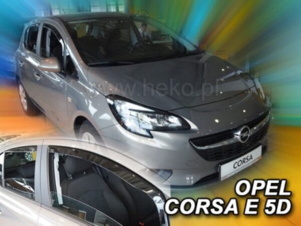 Heko ΑΝΕΜΟΘΡΑΥΣΤΕΣ ΓΙΑ OPEL CORSA D 5D 09/2006-2014 /CORSA E 5D 2015+ ΣΕΤ ΑΥΤΟΚΙΝΗΤΟΥ ΑΠΟ ΕΥΚΑΜΠΤΟ ΦΙΜΕ ΠΛΑΣΤΙΚΟ HEKO - 4 ΤΕΜ.