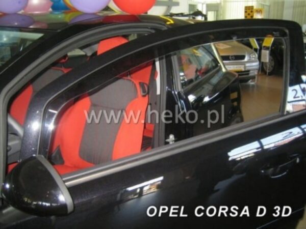 Heko ΑΝΕΜΟΘΡΑΥΣΤΕΣ ΓΙΑ OPEL CORSA D 3D 09/2006-2014 ΖΕΥΓΑΡΙ ΑΠΟ ΕΥΚΑΜΠΤΟ ΦΙΜΕ ΠΛΑΣΤΙΚΟ HEKO - 2 ΤΕΜ.
