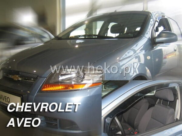 Heko ΑΝΕΜΟΘΡΑΥΣΤΕΣ ΓΙΑ CHEVROLET AVEO CLASSIC 5D 2004-2011 / KALOS 5D 2004-2008 HTB ΖΕΥΓΑΡΙ ΑΠΟ ΕΥΚΑΜΠΤΟ ΦΙΜΕ ΠΛΑΣΤΙΚΟ HEKO - 2 ΤΕΜ.