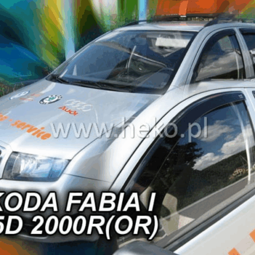 Heko ΑΝΕΜΟΘΡΑΥΣΤΕΣ ΓΙΑ SKODA FABIA 4D/5D 1999-2010 ΖΕΥΓΑΡΙ ΕΞΩΤΕΡΙΚΟΙ ΑΥΤΟΚΙΝΗΤΟΥ ΑΠΟ ΕΥΚΑΜΠΤΟ ΦΙΜΕ ΠΛΑΣΤΙΚΟ HEKO – 2 ΤΕΜ.