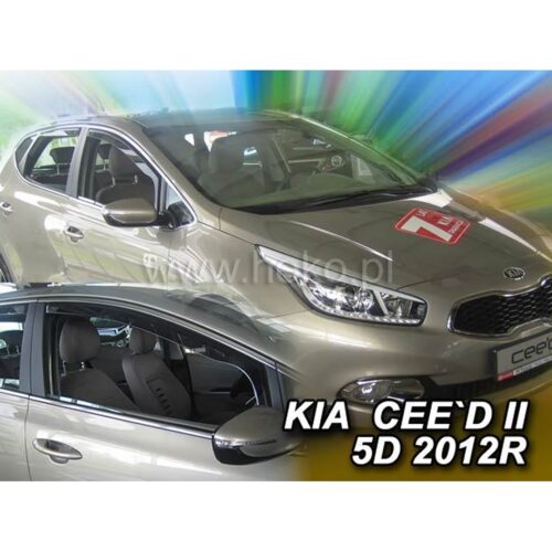 Heko ΑΝΕΜΟΘΡΑΥΣΤΕΣ ΓΙΑ KIA CEED II 5D 05/2012-2018 ΖΕΥΓΑΡΙ ΑΠΟ ΕΥΚΑΜΠΤΟ ΦΙΜΕ ΠΛΑΣΤΙΚΟ HEKO – 2 ΤΕΜ.