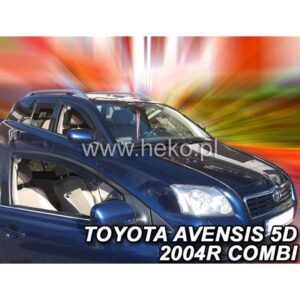 Heko ΑΝΕΜΟΘΡΑΥΣΤΕΣ ΓΙΑ TOYOTA AVENSIS (T25) 4D SEDAN 2003-2009 ΖΕΥΓΑΡΙ ΑΠΟ ΕΥΚΑΜΠΤΟ ΦΙΜΕ ΠΛΑΣΤΙΚΟ HEKO - 2 ΤΕΜ.