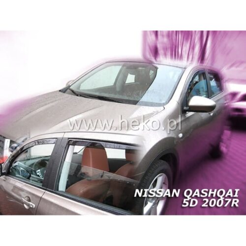 Heko ΑΝΕΜΟΘΡΑΥΣΤΕΣ ΓΙΑ NISSAN QASHQAI I J10 5D 02/2007-2013  ΣΕΤ ΑΥΤΟΚΙΝΗΤΟΥ ΑΠΟ ΕΥΚΑΜΠΤΟ ΦΙΜΕ ΠΛΑΣΤΙΚΟ HEKO – 4 ΤΕΜ.