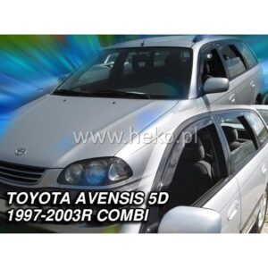 Heko ΑΝΕΜΟΘΡΑΥΣΤΕΣ ΓΙΑ TOYOTA AVENSIS 5D COMBI 1997-2003 ΣΕΤ ΑΥΤΟΚΙΝΗΤΟΥ ΑΠΟ ΕΥΚΑΜΠΤΟ ΦΙΜΕ ΠΛΑΣΤΙΚΟ HEKO - 4 ΤΕΜ.