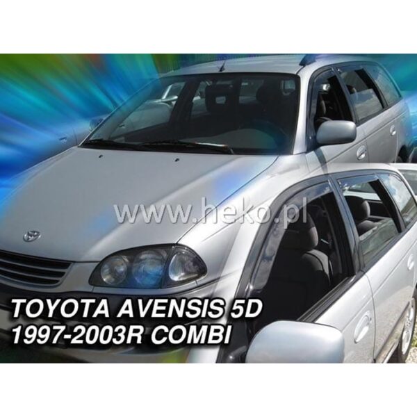 Heko ΑΝΕΜΟΘΡΑΥΣΤΕΣ ΓΙΑ TOYOTA AVENSIS 5D COMBI 1997-2003 ΣΕΤ ΑΥΤΟΚΙΝΗΤΟΥ ΑΠΟ ΕΥΚΑΜΠΤΟ ΦΙΜΕ ΠΛΑΣΤΙΚΟ HEKO - 4 ΤΕΜ.